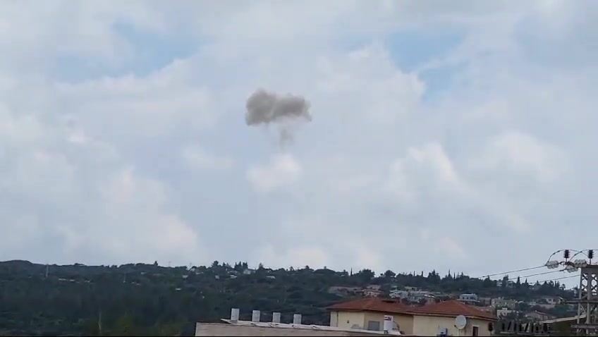 A Hezbollah drone was apparently successfully intercepted in the area of the Leshem institute, which belongs to the Rafael company, in the Mashgav area (Orli Alkalai)