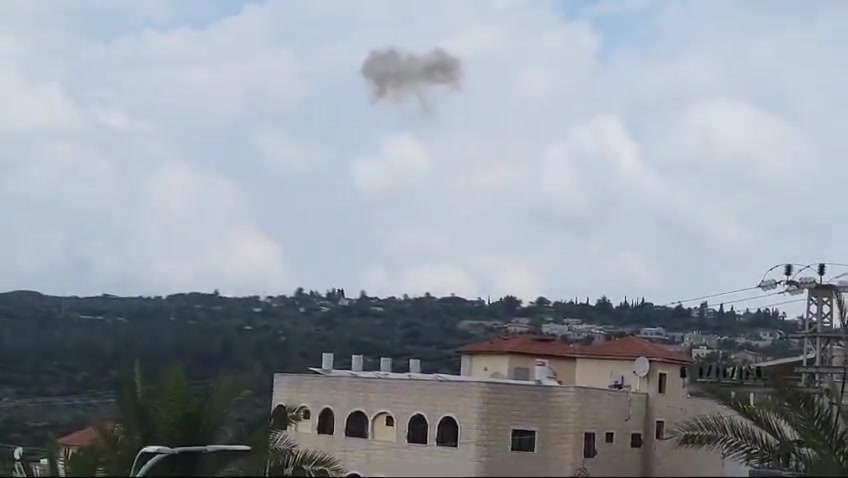 A Hezbollah drone was apparently successfully intercepted in the area of the Leshem institute, which belongs to the Rafael company, in the Mashgav area (Orli Alkalai)