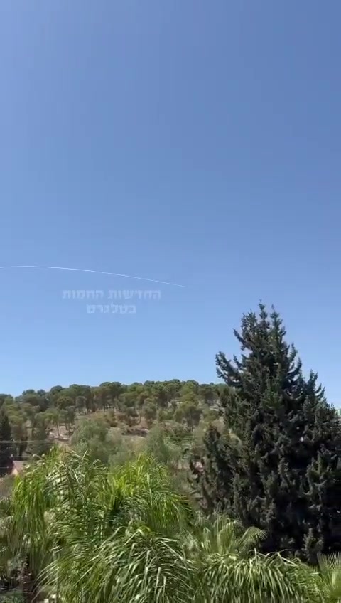Interceptor launch from Tzfat area during the most recent UAV alerts