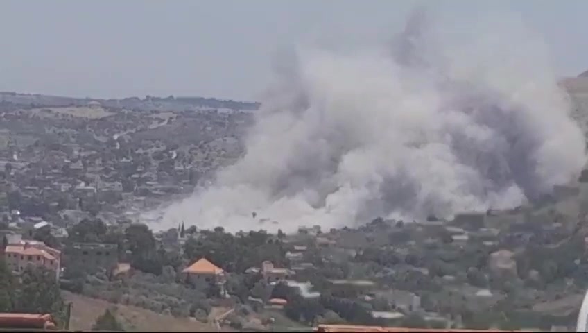 الحربي المعادي يشنّ غارة جوية استهدفت بلدة عيترون