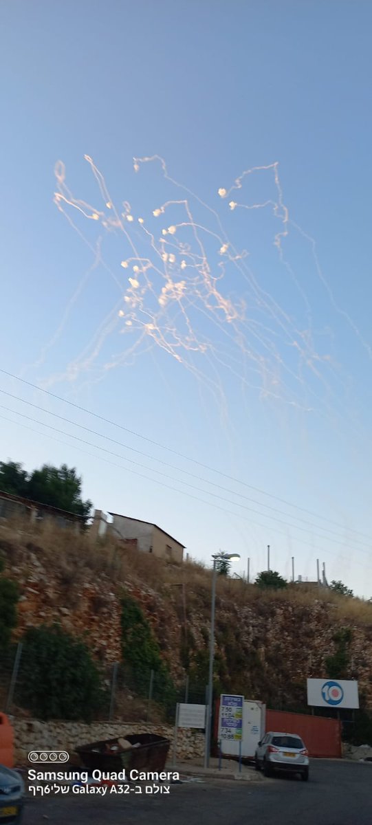 Numerous Iron Dome interceptions reported over the Galilee.
