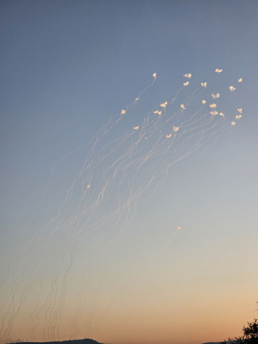 Numerous Iron Dome interceptions reported over the Galilee.