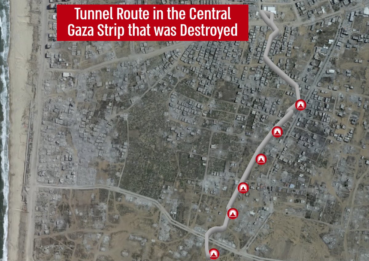 The Israeli military says the 99th Division destroyed a kilometer-long tunnel, killed approximately 100 militants and killed and more than 100 terrorist structures  in the central Gaza Strip