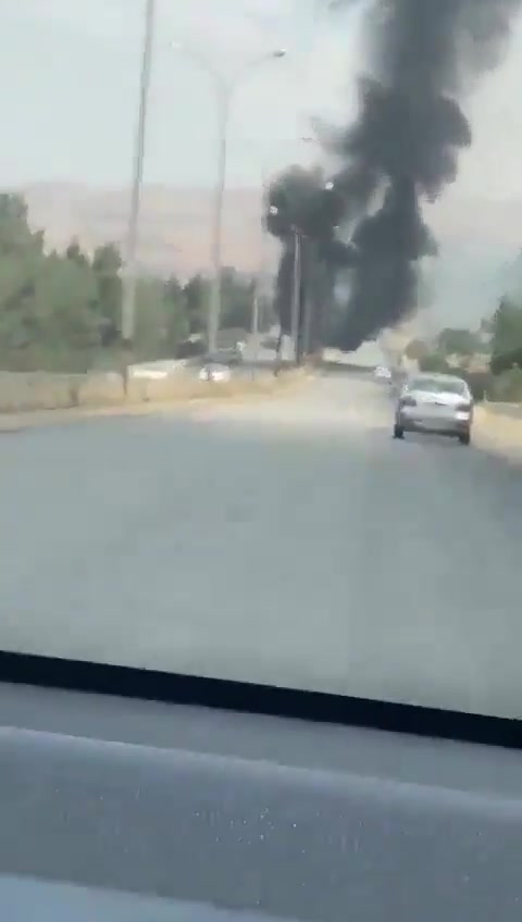 Lebanese media report an Israeli airstrike against a vehicle on the Beirut-Damascus highway, near a checkpoint between Lebanon and Syria