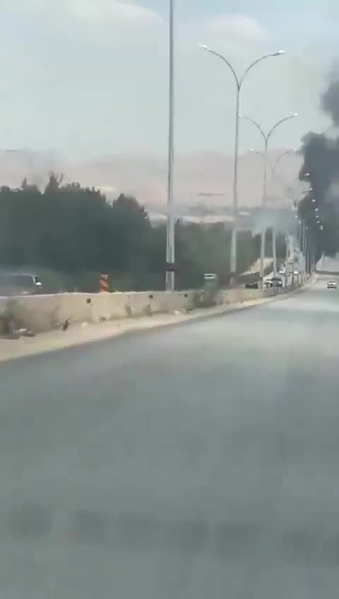 Lebanese media report an Israeli airstrike against a vehicle on the Beirut-Damascus highway, near a checkpoint between Lebanon and Syria