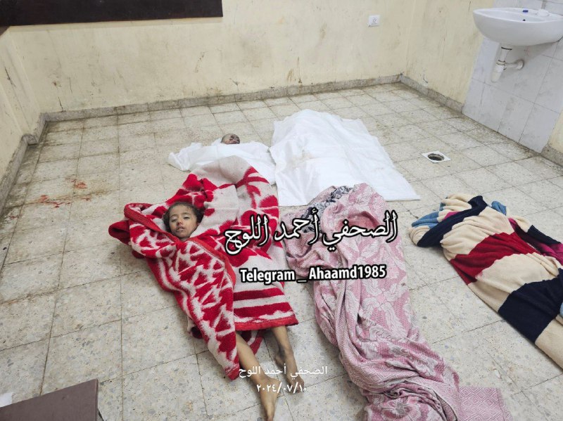 Children were killed as a result of the bombing of a house for the Al-Mabhouh family in the new camp in Nuseirat in the central Gaza Strip.