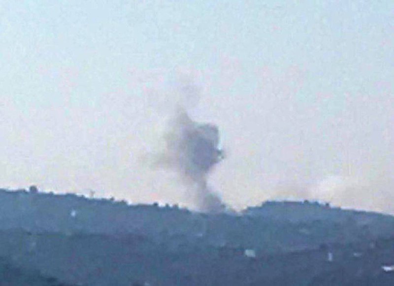 Israeli army air strike in Houla