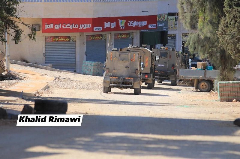 Israeli security forces storming of the town of Beit Rima, northwest of Ramallah