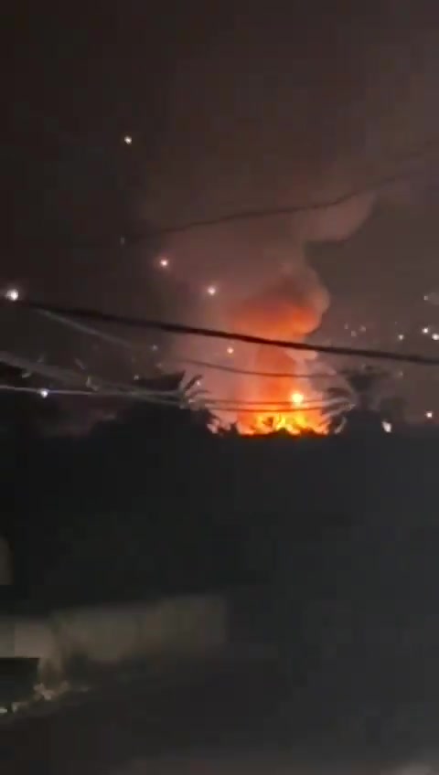 Israeli raid on the coastal town of Adloun, Lebanon and the sounds of successive explosions were heard in the area