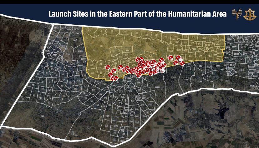 IDF: “Due to significant terrorist activity and rocket fire toward the State of Israel from the eastern part of the Humanitarian Area in the Gaza Strip, remaining in this area has become dangerous. Accordingly, at this time, the Humanitarian Area will be adjusted. The adjustment is being carried out in accordance with precise intelligence indicating that Hamas has embedded terrorist infrastructure in the area defined as the Humanitarian Area.”. “The early warning to civilians is being made in order to mitigate harm to the civilian population and keep civilians away from areas of combat”.