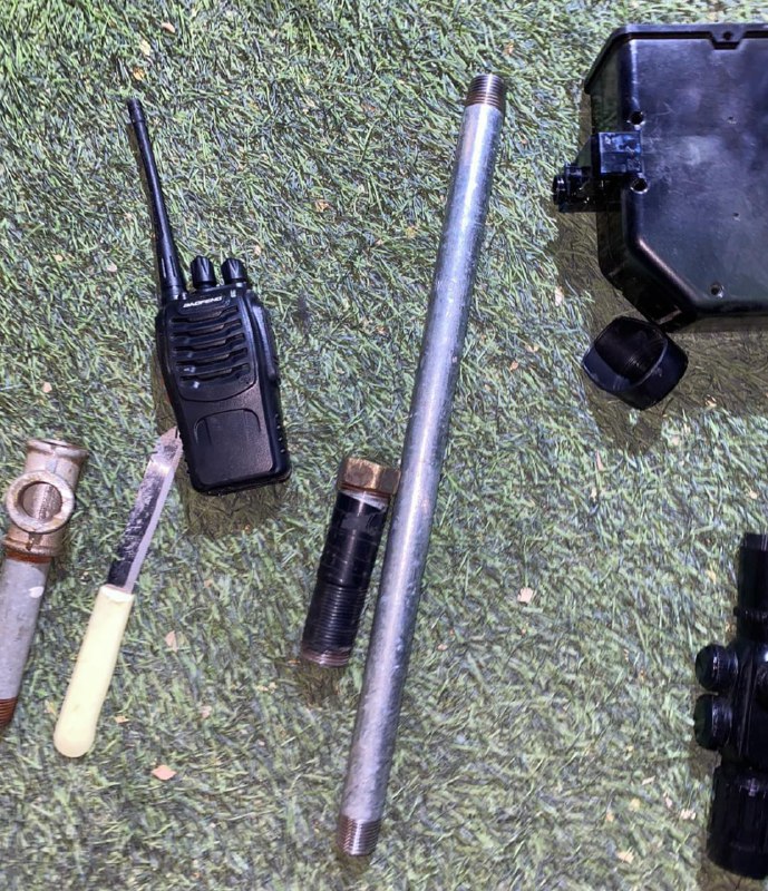 The Shin Bet security agency says it recently foiled plans by a terror cell from the Aqabat Jabr camp in the West Bank to carry out a kidnapping attack. Weapons and equipment seized by the Shin Bet from the cell.