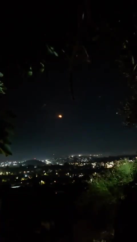 Several Iron Dome interceptions reported over the Upper Galilee, amid an apparent rocket barrage from Lebanon. Sirens sounded in several communities