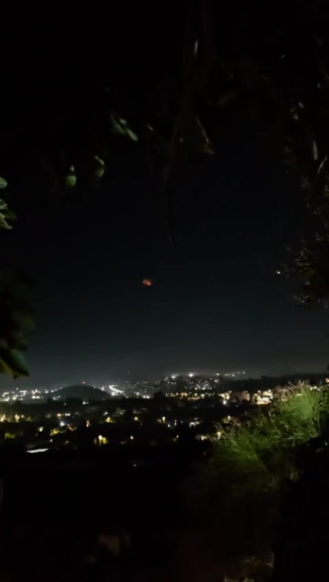 Several Iron Dome interceptions reported over the Upper Galilee, amid an apparent rocket barrage from Lebanon. Sirens sounded in several communities