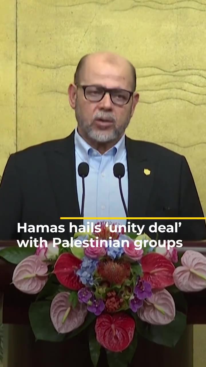 Hamas says it has signed an agreement in Beijing to work with other Palestinian groups towards “national unity”. Chinese officials said the factions, including Fatah, had agreed to set up an interim reconciliation gov't for post-war Gaza