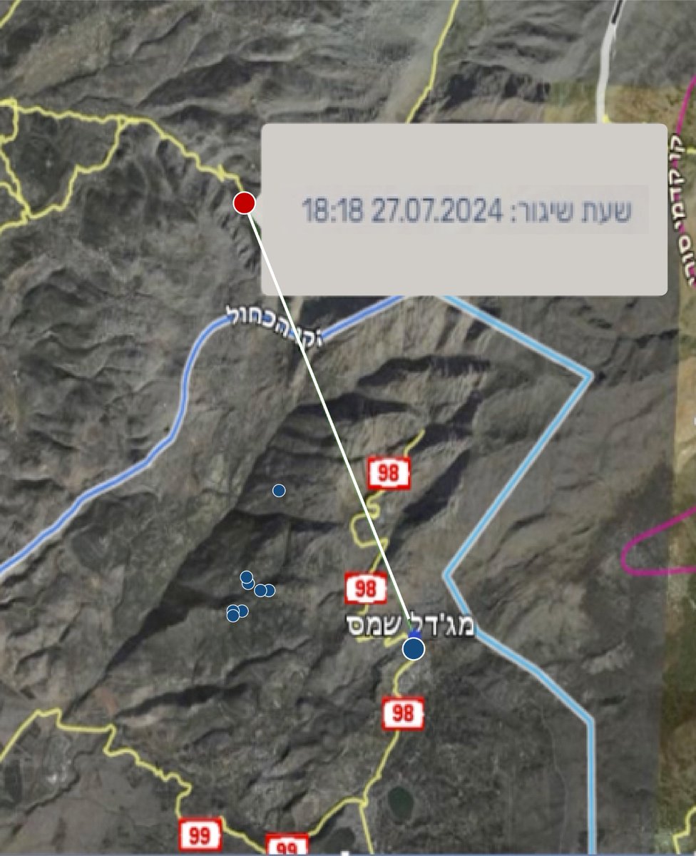 L'armée israélienne publie des preuves montrant que des éclats d'obus trouvés hier sur les lieux de la frappe de roquette à Majdal Shams correspondent à une roquette Falaq-1 de fabrication iranienne, utilisée par le Hezbollah. L'armée israélienne publie également la trajectoire de vol de la roquette lourde, lancée depuis la région de Chebaa, au sud du Liban.