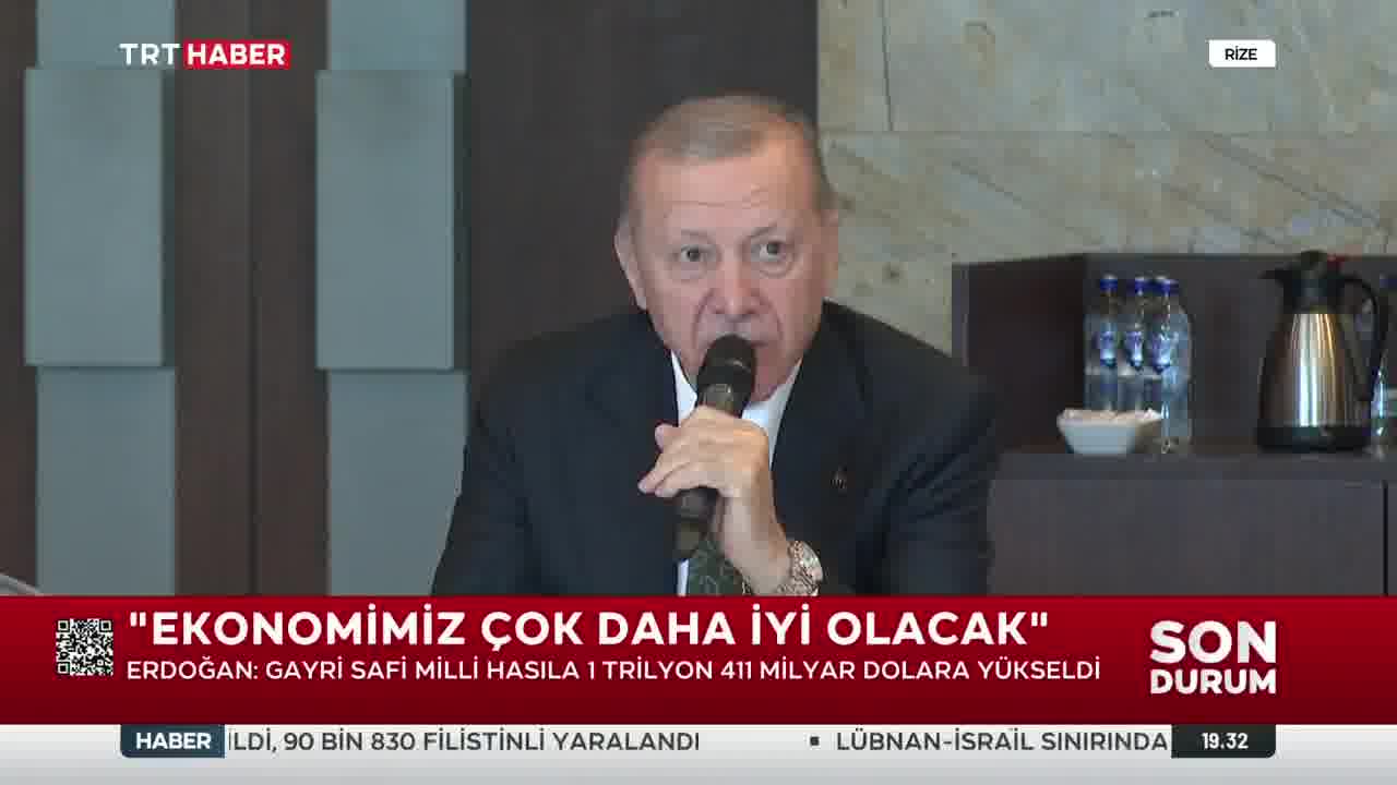 Erdogan :  Nous devons être très forts pour qu'Israël ne puisse pas faire ces choses à la Palestine. Tout comme nous sommes entrés dans le Karabakh, tout comme nous sommes entrés en Libye, nous pourrions leur faire la même chose. Il n'y a rien que nous ne puissions faire. Seulement, nous devons être forts. 