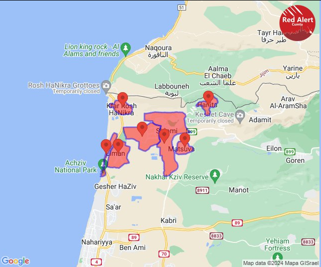 Numerous Iron Dome interceptions reported over the Western Galilee, in the first attack from Lebanon in over 48 hours.Rocket sirens are sounding in the Western Galilee amid an apparent barrage from Lebanon. It would mark the first attack by Hezbollah in more than 48 hours