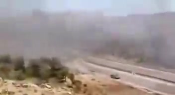 A car was targeted on the Damascus-Beirut road reportedly by drone