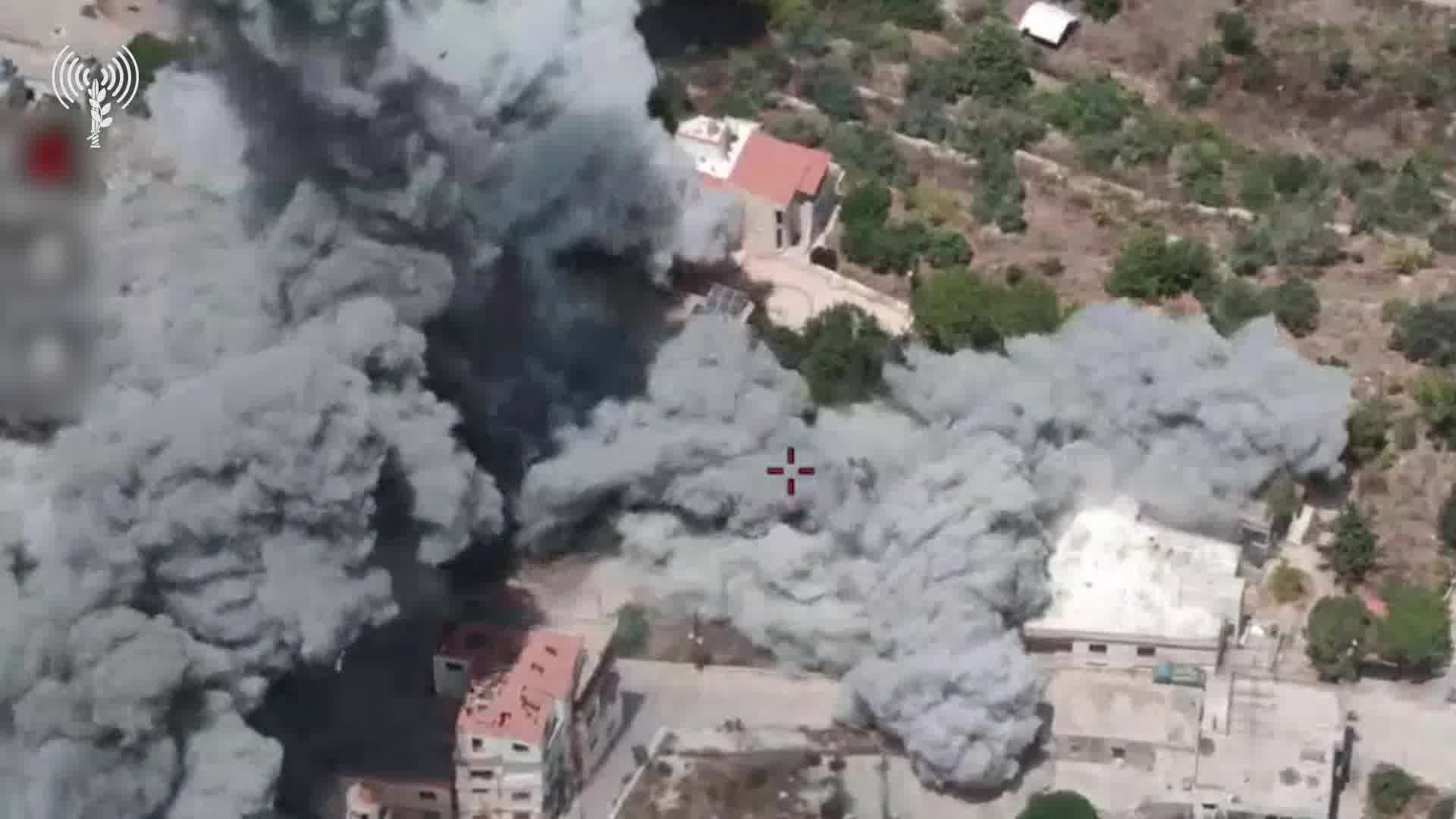 Israeli fighter jets struck several buildings used by Hezbollah in southern Lebanonʼs Tayr Harfa and Kafr Kila today, the Israeli army says. Israeli army tanks also shelled sites used by the  group in Rab al-Thalathine. Hezbollah took responsibility for several rocket attacks on Israeli communities and Israeli army posts along the border, in the upper and western Galilee.The Israeli army says that at least one projectile impacted the community of Avivim, causing no injuries