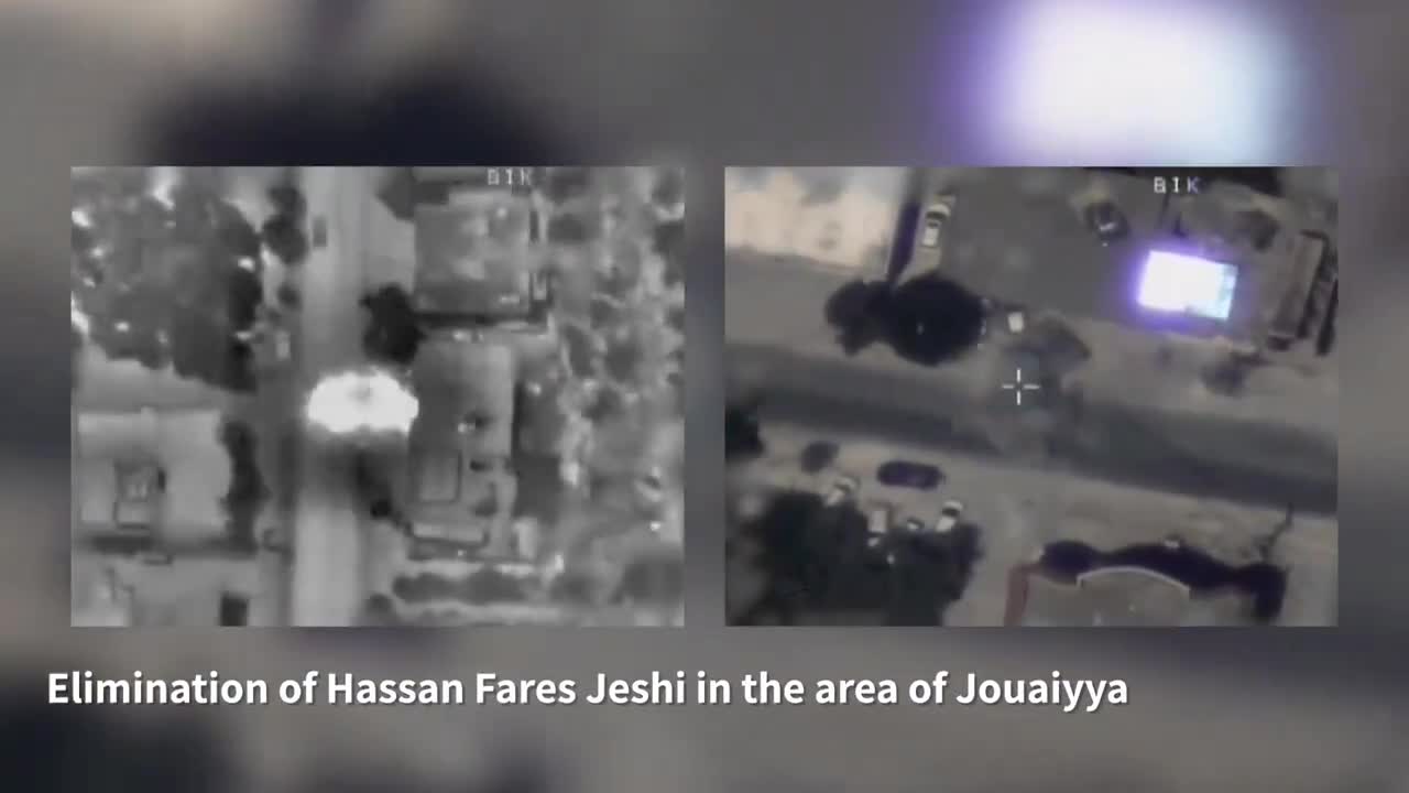 The Israeli military says it killed Hezbollah commander Hassan Fares Jeshi, who operated in the group's anti-tank missile unit. In Jouaiya village