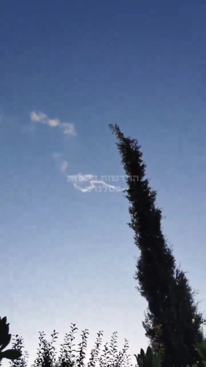 Interception seen near Safed in Northern Israel