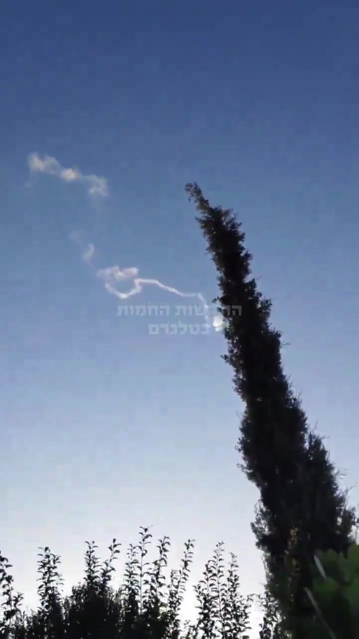 Interception seen near Safed in Northern Israel