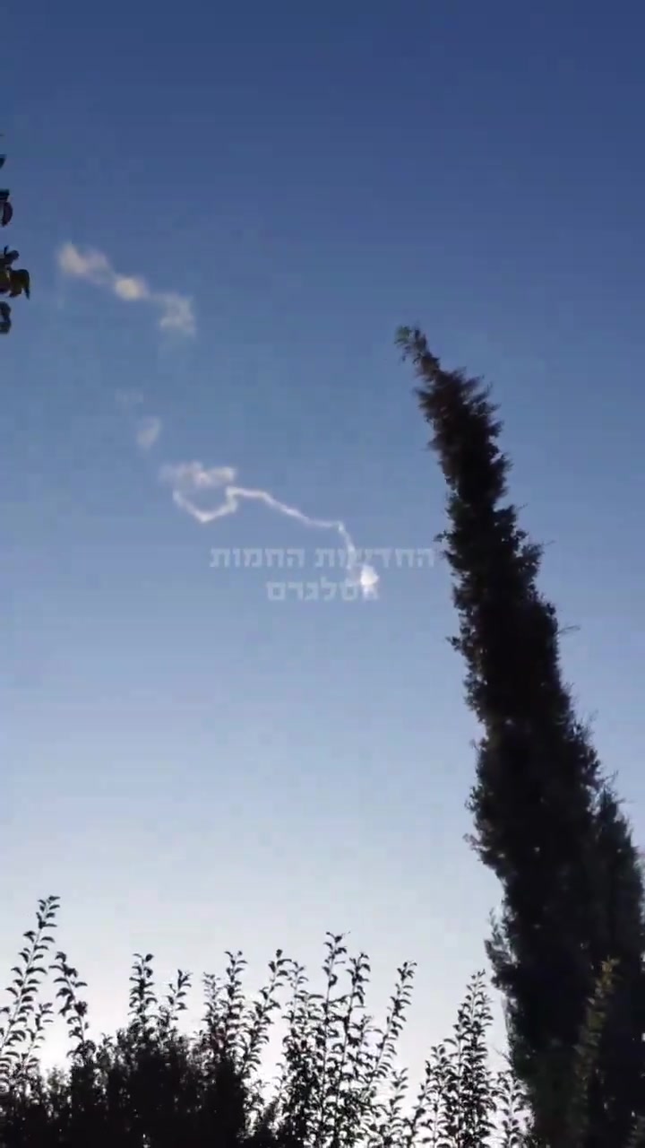 Interception seen near Safed in Northern Israel