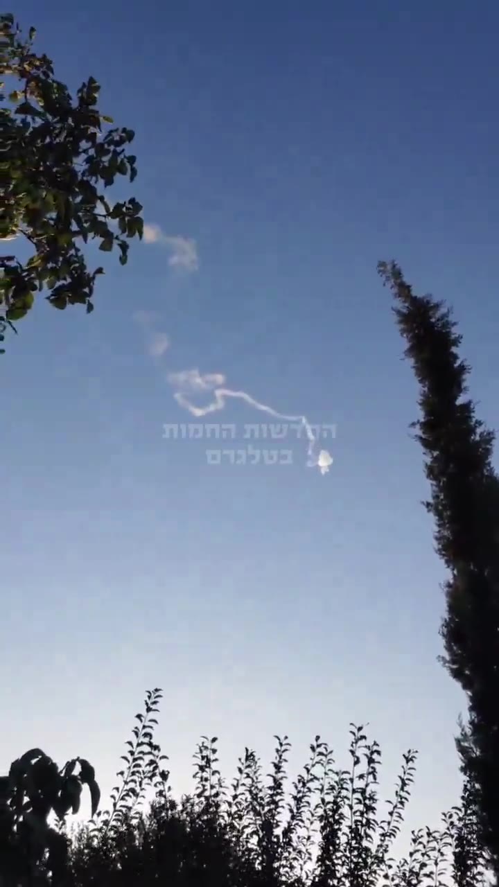 Interception seen near Safed in Northern Israel