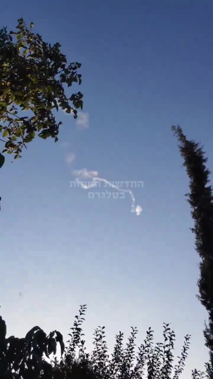 Interception seen near Safed in Northern Israel