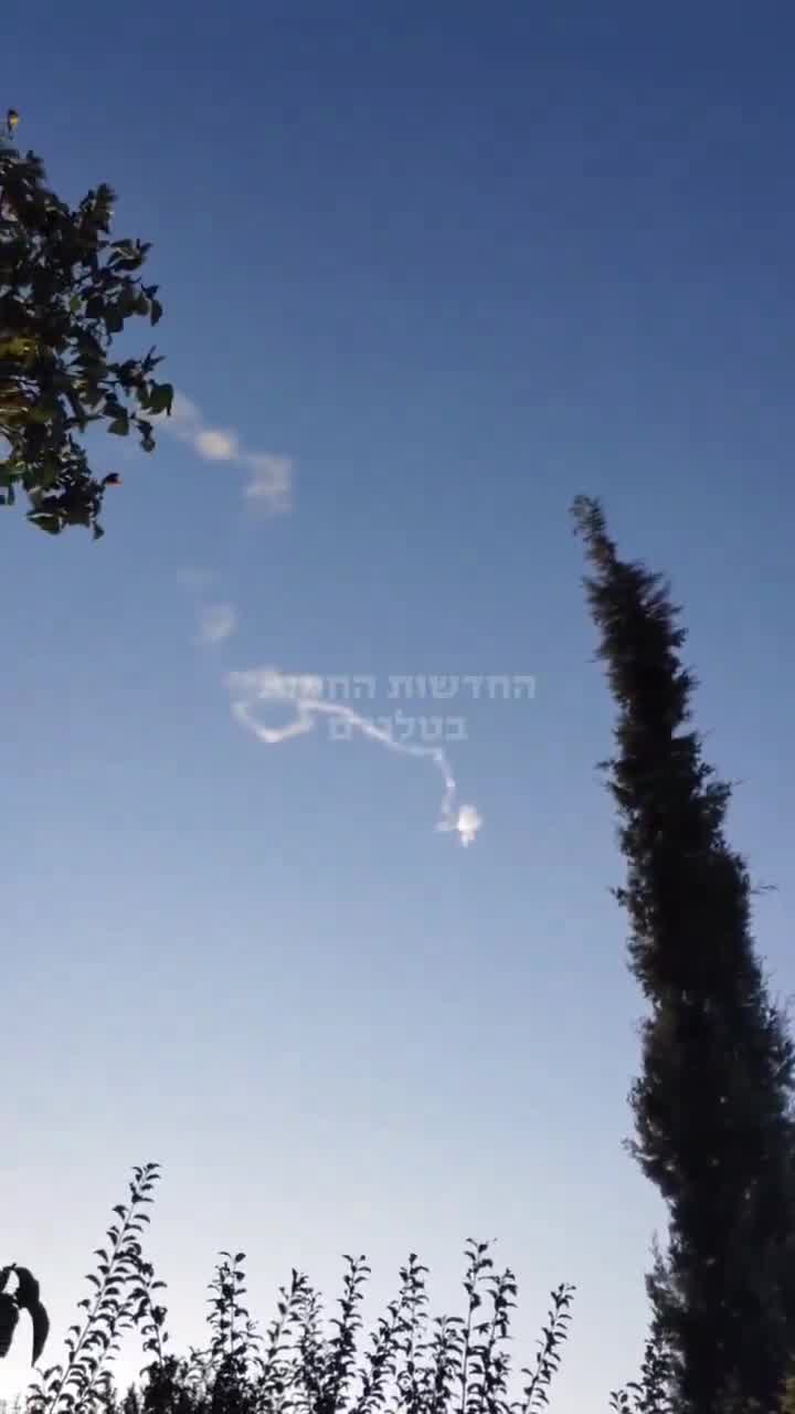 Interception seen near Safed in Northern Israel