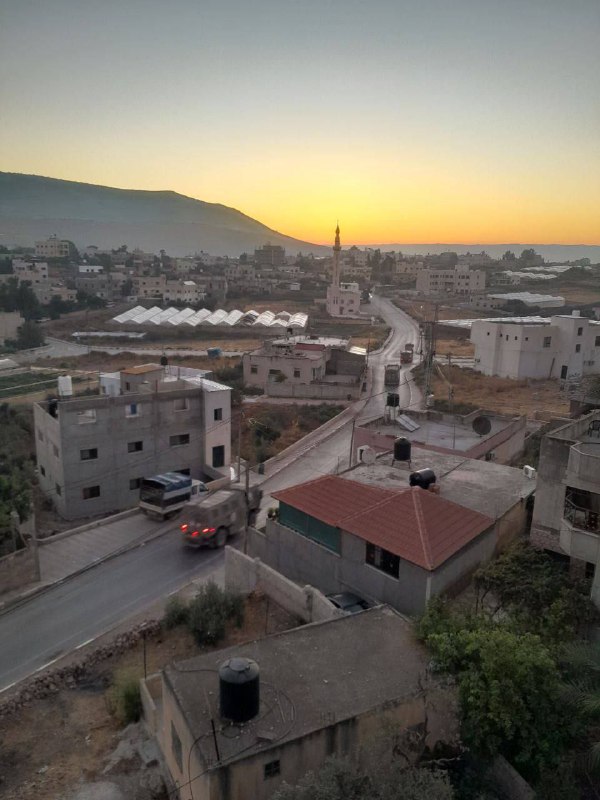 صور:جانب من اقتحام جيش  مدينة طوباس بالضفة الغربية