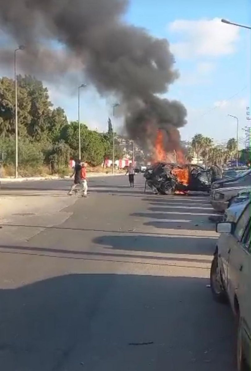 En israelisk attack riktade sig mot en bil nära Sidon, södra Libanon, enligt lokala rapporter