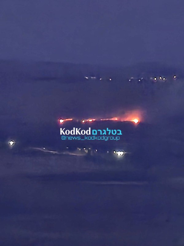 Another fire broke out as a result of the attack near one of the settlements in the north