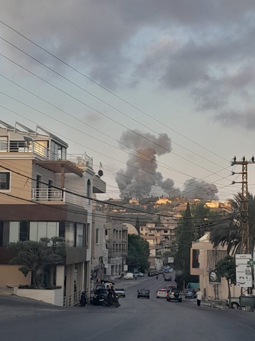 Aviones israelíes atacaron un edificio en la región de Tiro, en el sur del Líbano