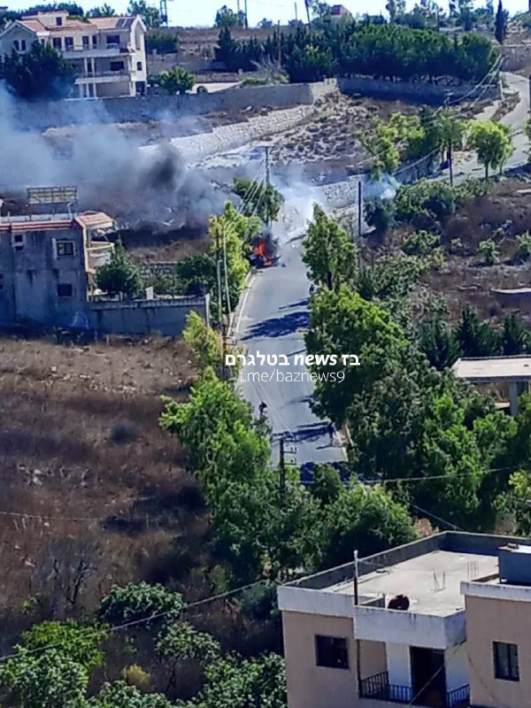 A targeted elimination strike reported towards a vehicle in Baraachit, southern Lebanon