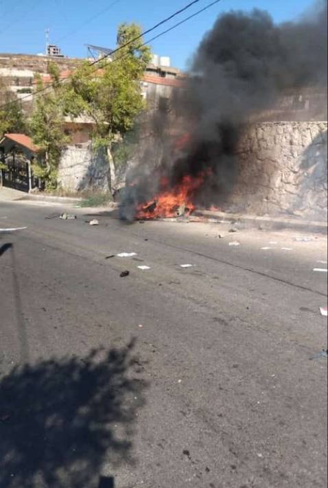 Ein gezielter Vernichtungsschlag gegen ein Fahrzeug in Baraachit im Südlibanon wurde gemeldet