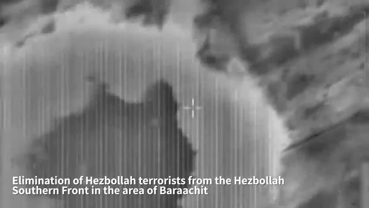 The Israeli military says it killed two Hezbollah militants belonging to the organization's Southern Front. The airstrike occurred in the Baraachit area earlier today