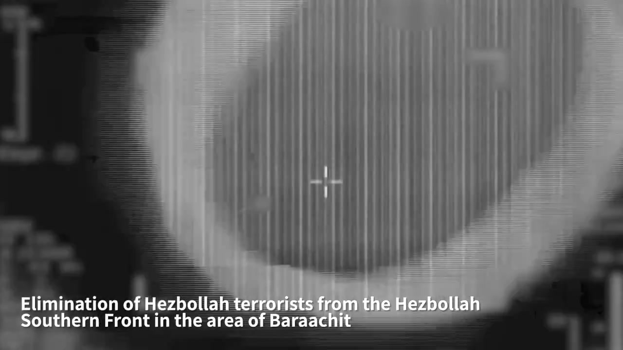 The Israeli military says it killed two Hezbollah militants belonging to the organization's Southern Front. The airstrike occurred in the Baraachit area earlier today