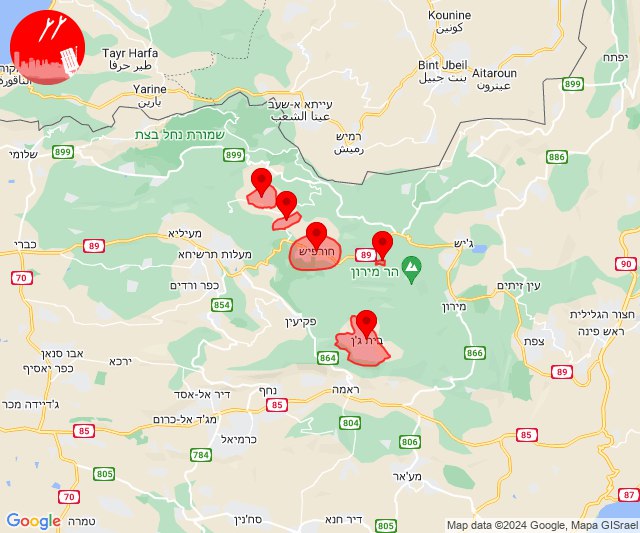 Se lanzaron misiles desde el Líbano hacia el norte de Israel.