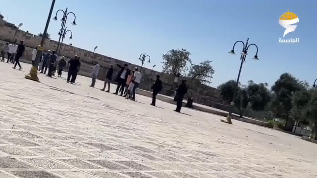 Settler groups storm the Al-Aqsa Mosque under the protection of forces.