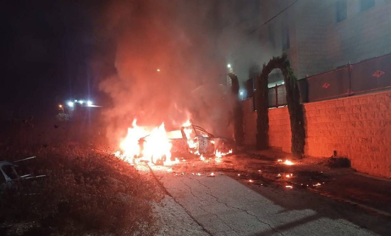 The Palestinians report about 100 Jews who entered the village of Kafr Git near Kalkaliya, set fire to 4 houses and 6 vehicles. Clashes developed there, during which a Palestinian was reported killed. The details are under review.