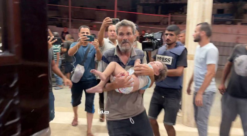 4 Tote und 6 Verletzte bei einem israelischen Bombardement auf das Haus der Familie Musabah in der Stadt Abasan al-Kabira, östlich von Khan Yunis, im südlichen Gazastreifen