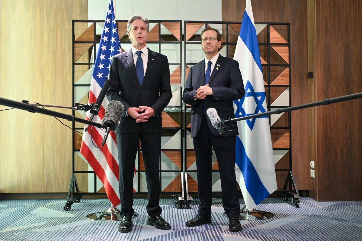 In his meeting with Israeli President, Blinken says it is about time that all sides stop making excuses not to make a deal on Gaza ceasefire and hostages release