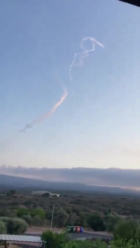 A barrage of rockets and drones were fired by Hezbollah on the Western Galilee area