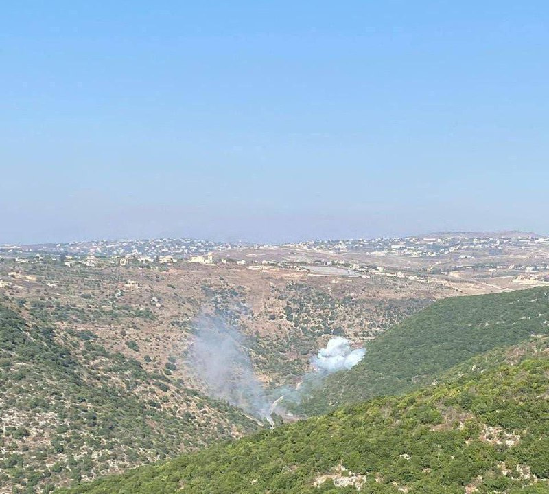 L'artillerie de l'armée israélienne vise également Qabrikha et ses environs