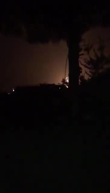 It appears an Israeli airstrike has targeted a Hezbollah arms depot causing secondary explosions in Baalbek