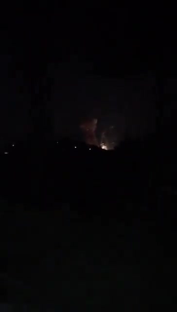 It appears an Israeli airstrike has targeted a Hezbollah arms depot causing secondary explosions in Baalbek