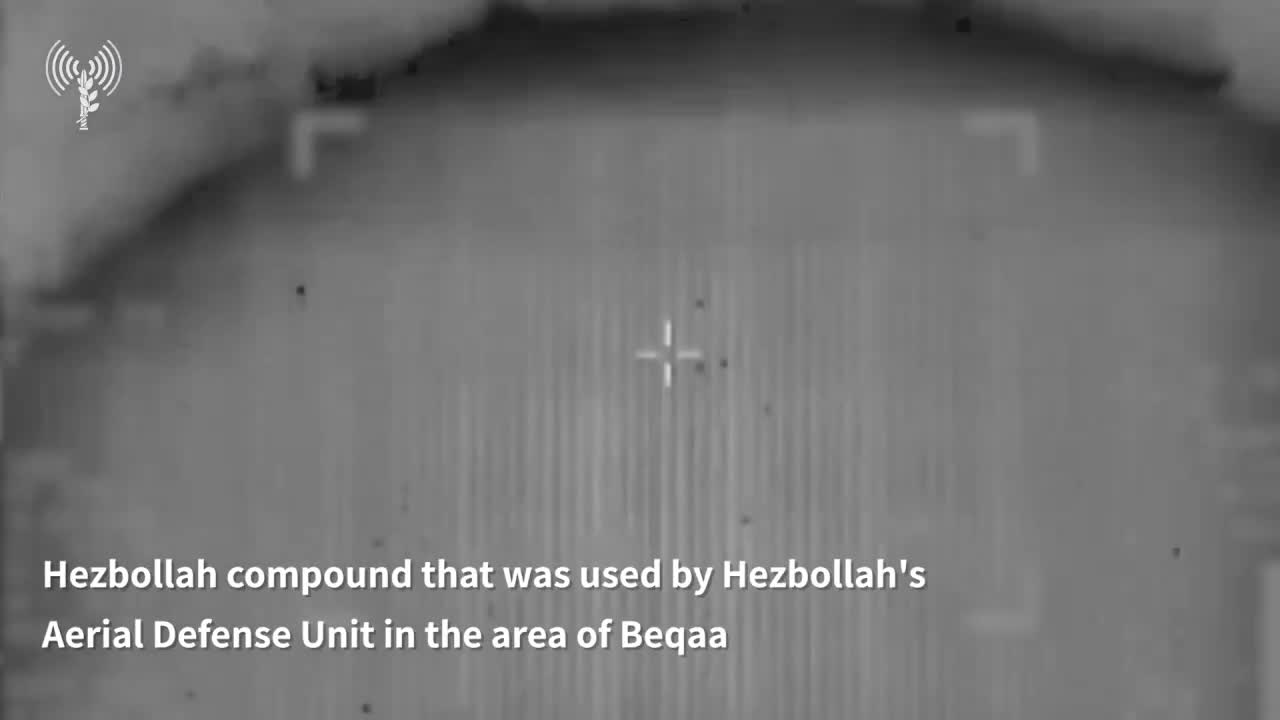 Israeli army footage shows strikes that destroyed Hezbollah weapons storage facilities in Lebanon's Beqaa Valley