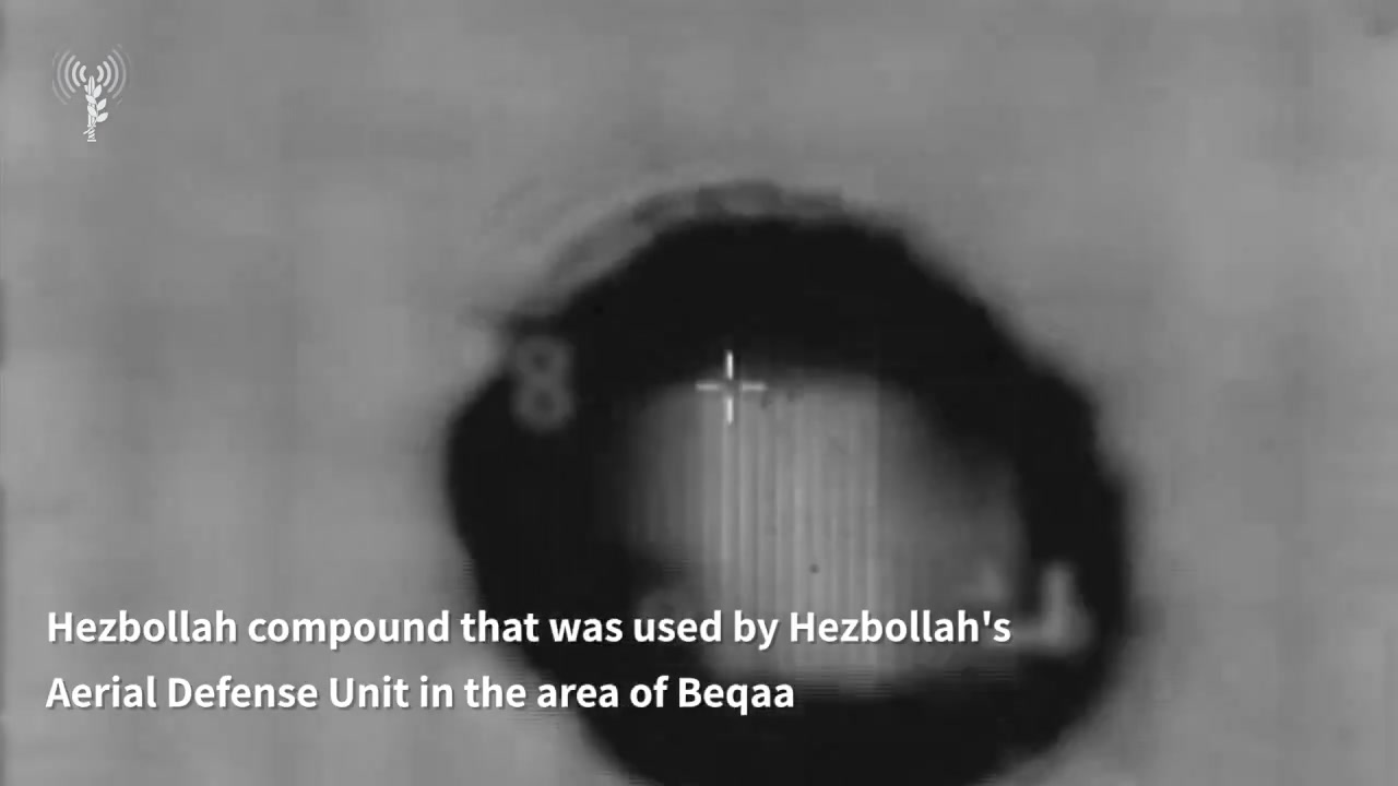 Israeli army footage shows strikes that destroyed Hezbollah weapons storage facilities in Lebanon's Beqaa Valley