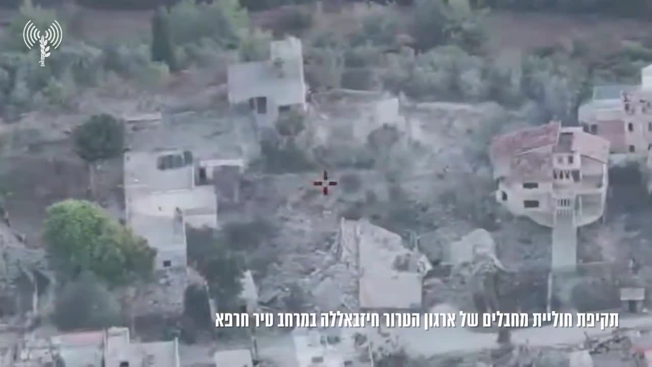 Earlier this morning, the Israeli army says it struck a cell of Hezbollah operatives who were planning to launch rockets at Israel. The cell had been spotted by troops of the 146th Division in southern Lebanon's Tayr Harfa, and a short while later a drone strike was carried out.A video released by the Israeli army shows a rocket being launched immediately following the strike